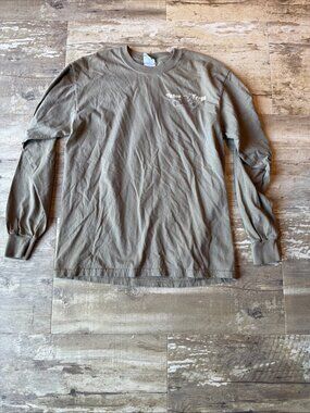 PEACE FROGS Green Long Sleeve Double Sided Tree T-Shirt Men’s Medium
